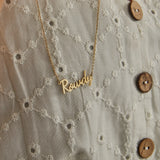 Custom Stainless Steel Name Necklace, Dainty & Minimalist Gift