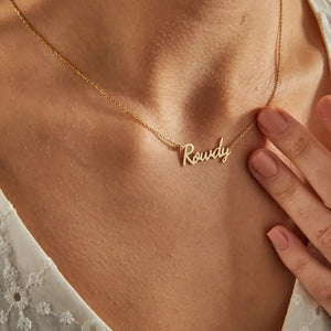 Custom Stainless Steel Name Necklace, Dainty & Minimalist Gift