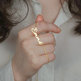 Personalized Stainless Steel Name Necklace, Mothers Gift