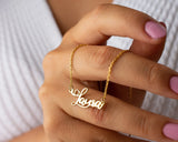 Stainless Steel Name Necklace for Women, Personalized Name Jewelry