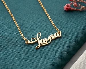 Stainless Steel Name Necklace for Women, Personalized Name Jewelry