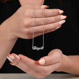 Stainless Steel Name Necklace, Personalized Jewelry for Women