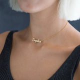 Personalized Stainless Steel Name Necklace Set