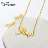 Stainless Steel Name Necklace Studs Necklaces Set for Women