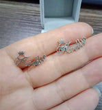 Stainless Steel Crown Name Stud Earrings