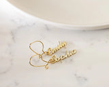 Personalized Nameplate Earrings/Custom Name Earrings