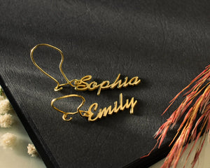 Personalized Nameplate Earrings/Custom Name Earrings