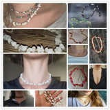 Stainless Steel Natural Indian Agate Beaded Chains Gemtones Beads Chain