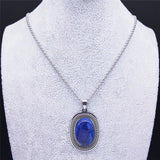 Bohemia Lapis Lazuli Charm Necklace for Women/Men