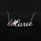 Stainless Steel Choker Necklace Personalized Nameplate Jewelry for Women