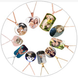 Personalized Stainless Steel Photo Pendant Necklace