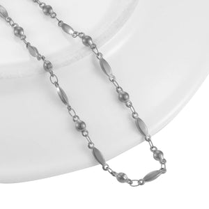 Stainless Steel Necklace Chain Round Jewelry