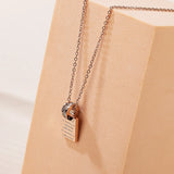 Love Text Charm Necklace with Crystal Ladies' Teperament Choker Necklace