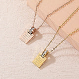 Love Text Charm Necklace with Crystal Ladies' Teperament Choker Necklace