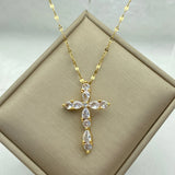 Stainless Steel Heart Butterfly Pendant Necklace for Women