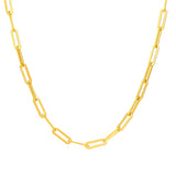 Women's Stainless Steel Paperclip Chain Necklace