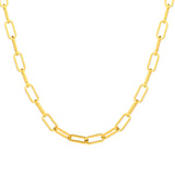 Women's Stainless Steel Paperclip Chain Necklace