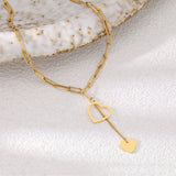 Stainless Steel Necklaces Sweetheart Pendant Chains Choker Necklace