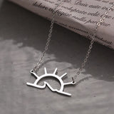 Stainless Steel Ballerina Heart Unicorn Pendant Necklace