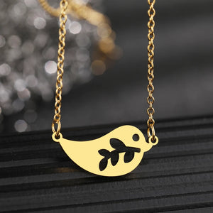 Bird Hollow Branch Choker Chain Necklace For Women