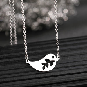 Bird Hollow Branch Choker Chain Necklace For Women