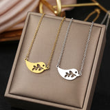 Bird Hollow Branch Choker Chain Necklace For Women
