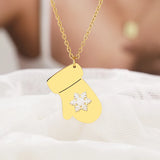 Snowflake Pendant Choker Necklace Women Jewelry