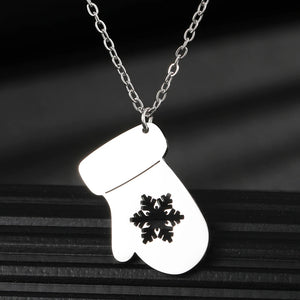 Snowflake Pendant Choker Necklace Women Jewelry