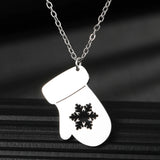 Snowflake Pendant Choker Necklace Women Jewelry