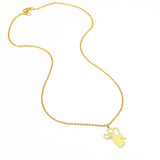 Fairy Tale Angel Heart Pendant Steel Necklace