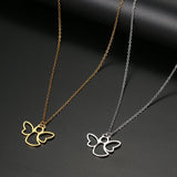 Angel Pendant Choker Clavicle Chain Necklace Girls