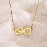Stainless Steel Infinity Symbol Choker Necklace for Women