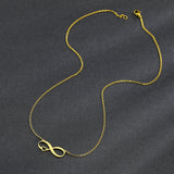 Infinity Symbol Sweet Heart Stainless Steel Necklace Choker