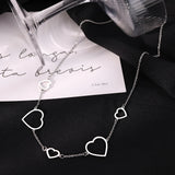 Heart Pendant Stainless Steel Choker Necklace for Women