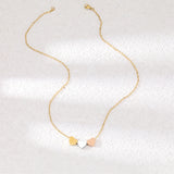 Stainless Steel Sweetheart Rose Pendant Necklace for Women