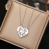 Sister By Heart BFF Necklace Stainless Steel Women's Jewelry