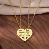 Sister By Heart BFF Necklace Stainless Steel Women's Jewelry