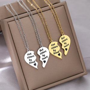 Sister By Heart BFF Necklace Stainless Steel Women's Jewelry
