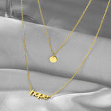 Hope Pendant Multilayer Choker Necklace for Women