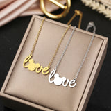 Cartoon Mouse Love Pendant Choker Necklace for Women