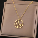 Vintage Geometric Circle Feather Dream Catcher Pendant Necklace