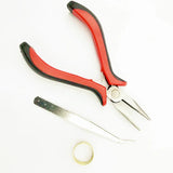 Stainless Steel Needle Nose Pliers Tweezers Ring Tools Multicolor