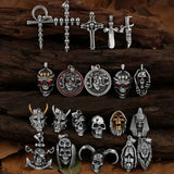 Neo-gothic Skull Necklace for Men and Women