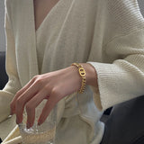 Stainless Steel Chain Texture Choker Necklace Party Gift