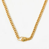 Stainless Steel Snake Head Charm Necklace Bracelet
