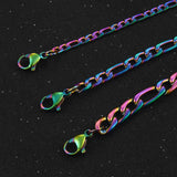 Stainless Steel Chain Necklace Gothic Style High Jewelry