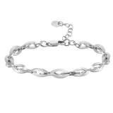 Stainless Steel Marquise Chain & Link Bracelet for Women