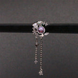 Butterfly Nose Ring Long Dangle Stainless Steel Body Piercing Jewelry