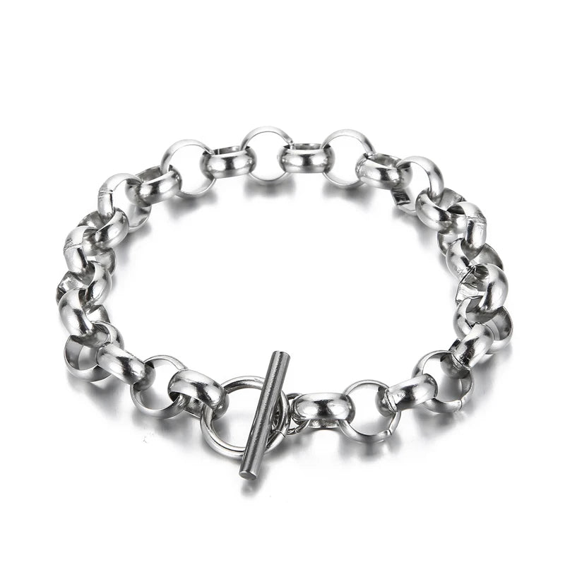 Stainless Steel O Chain Bracelet Women Jewelry