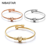Stainless Steel Cable Wire Bracelet Silver Plated Famous Jewelry Cuff Bangle